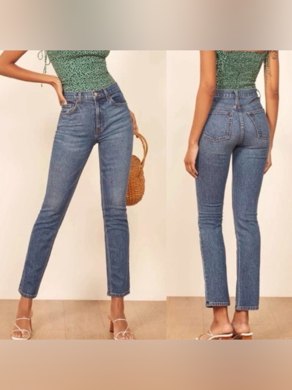 Reformation Liza High Rise Straight Jeans Size 23